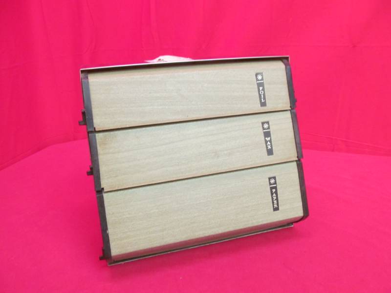 lot 69 image: vintage Kitchen foil, wax paper, paper holder