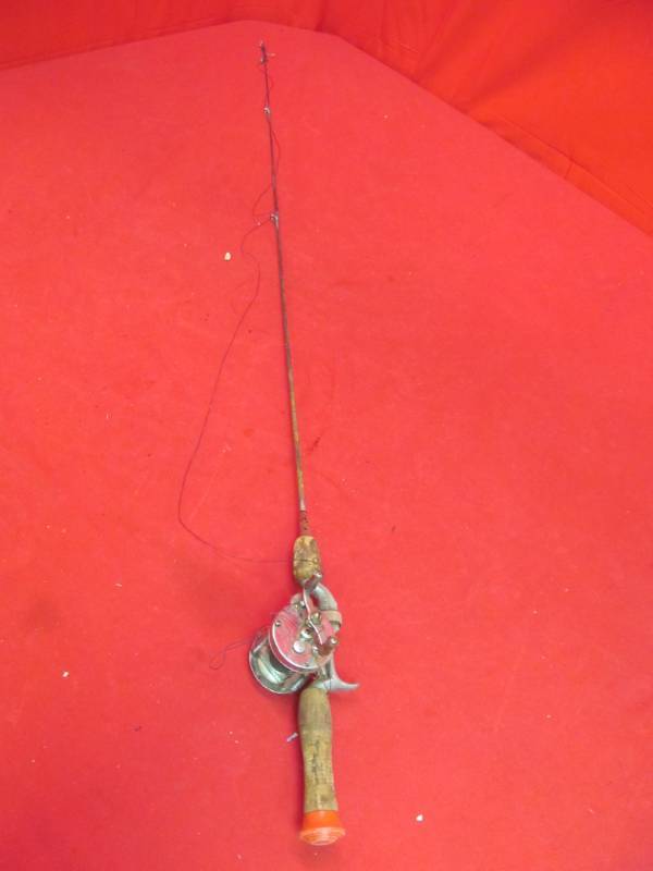 Vintage Pflueger fishing rod and reel, JAX of Benson Sale #718