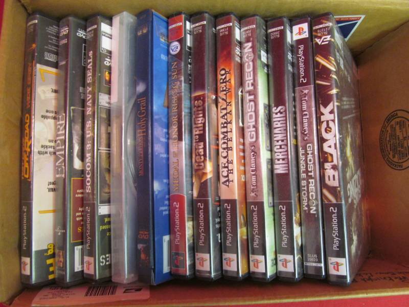 lot 174 image: PlayStation games,dvds