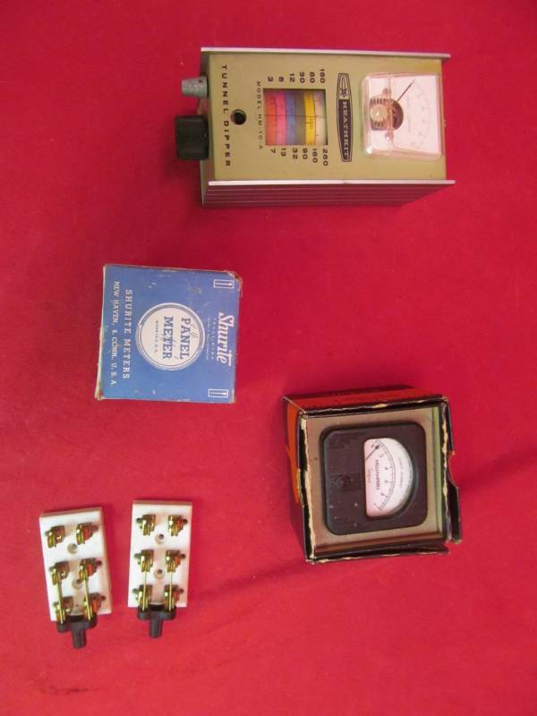 lot 180 image: Heath kit, Panel meter, circuit switches,Millampers