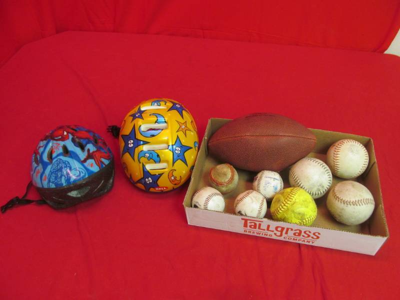 lot 18 image: helmets, balls