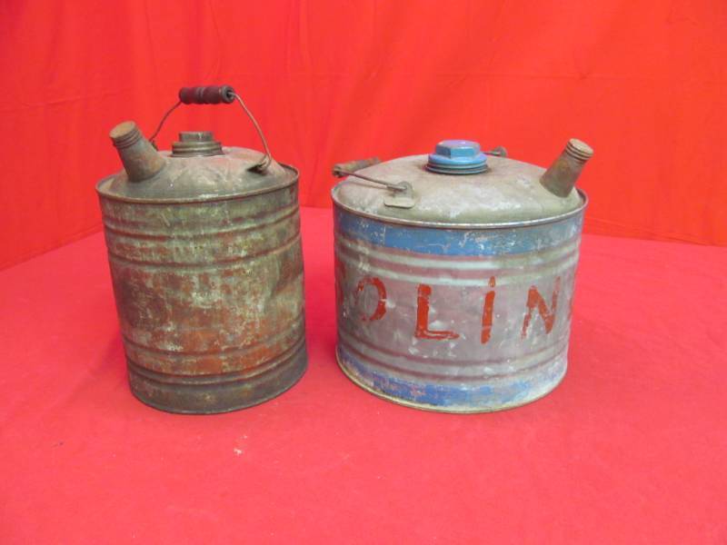 lot 49 image: vintage  gas cans
