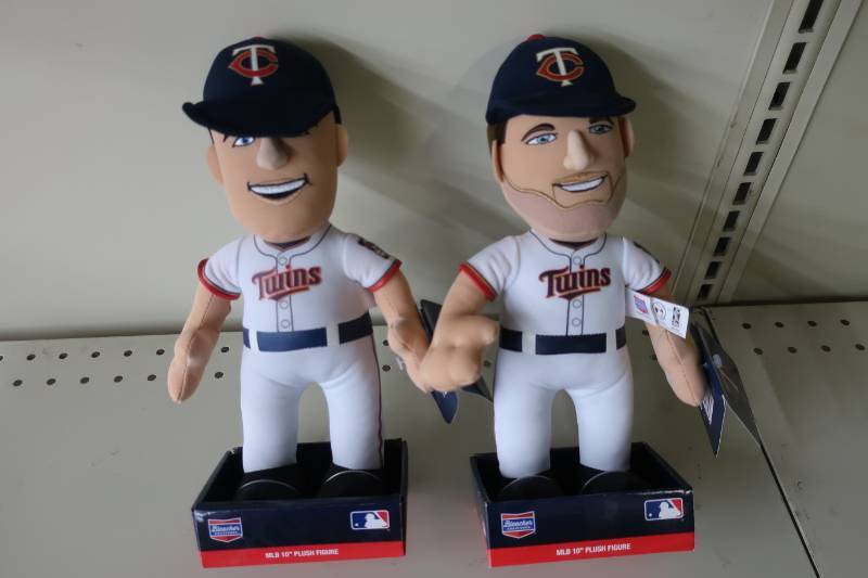 lot 543 image: Minnesota Twins Plush Dolls - Dozier & Mauer