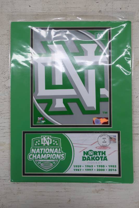 lot 555 image: 2016 Fighting Hawks Hockey Championship First Day Cover & Display