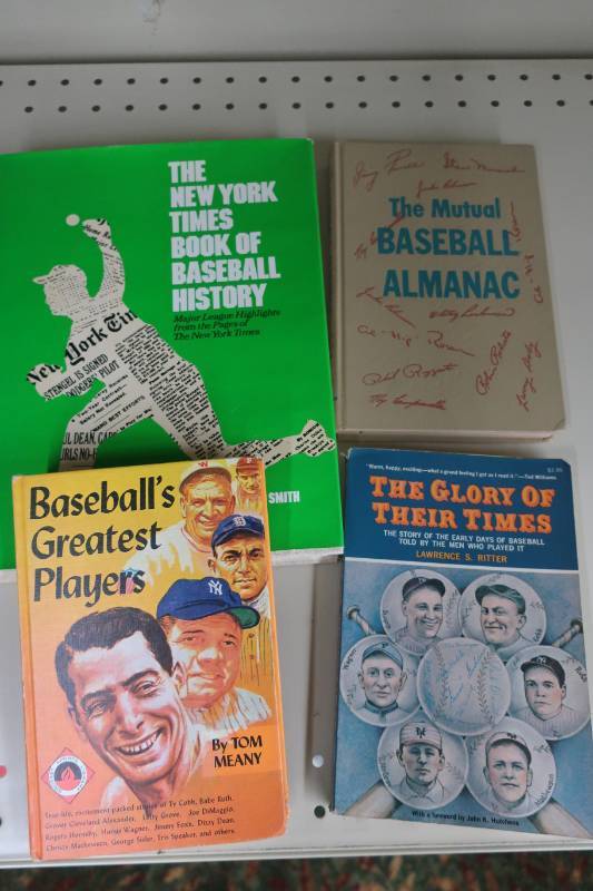 lot 575 image: 4 Vintage Baseball Books