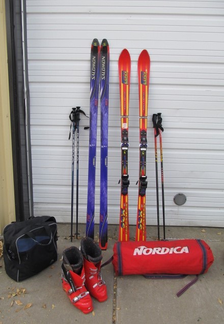 lot 13 image: 2 Sets of Snow Skis wBoots & Poles