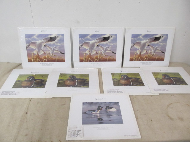 lot 33 image: Large Group of Signed & Numbered Ducks Unlimited Wildlife Prints