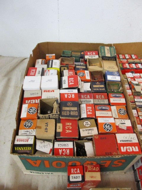 lot 45 image: Large Lot of Vintage Boxed Radio Tubes