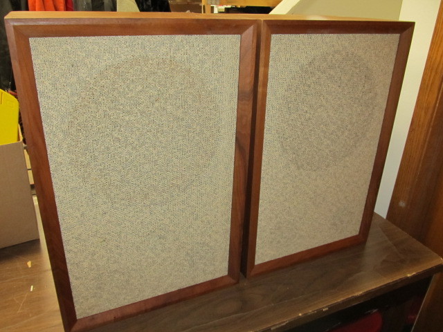 lot 63 image: NICE Pair of Vintage ROYAL 600 Stereo Speakers by Audio Systems