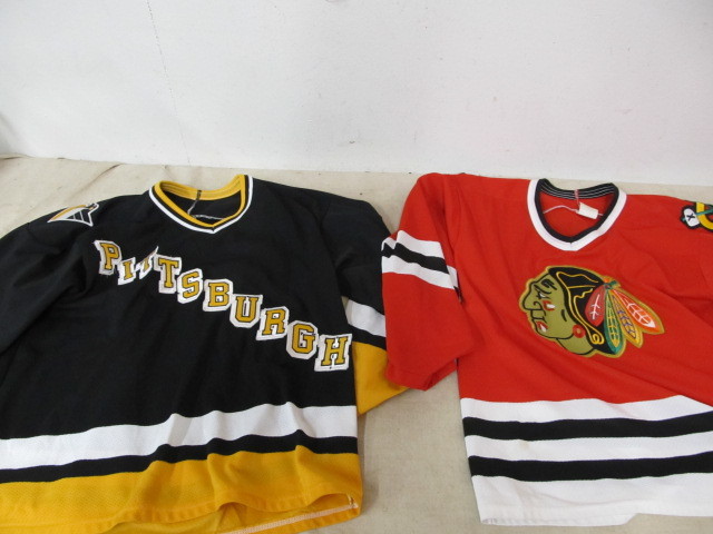 lot 66 image: 2 Vintage 1980s Hockey Jerseys