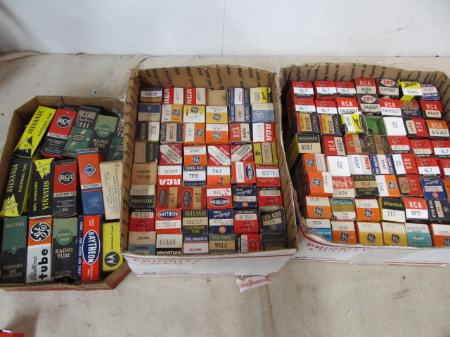 lot 46 image: Large Lot of Vintage Boxed Radio Tubes