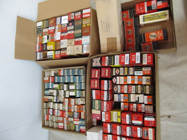 lot 47 image: Large Lot of Vintage Boxed Radio Tubes
