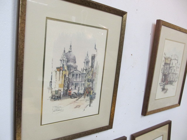lot 95 image: 4 Vintage JOHN HAYMSON Framed Prints