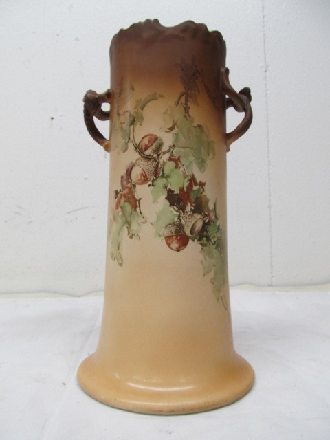 lot 105 image: Large 12 Antique Porcelain WARWICK Handled Vase