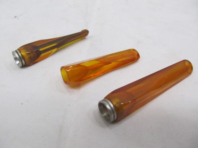 lot 118 image: 3 Vintage Bakelite Smoking Pipe Stems