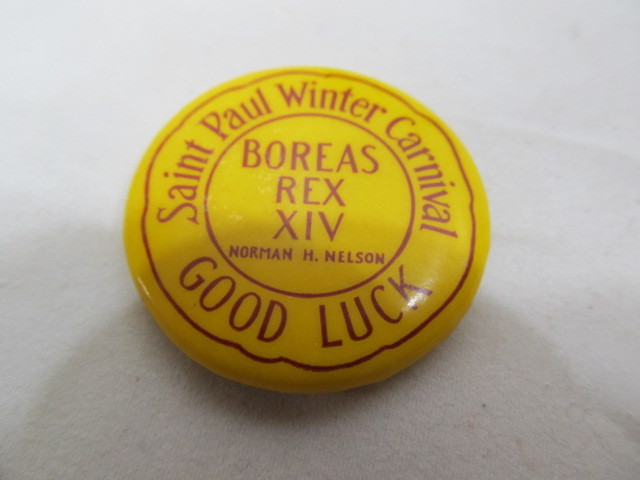 lot 138 image: 1950&nbspSaint Paul Winter Carnival Button