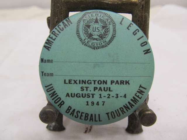 lot 147 image: 1947 American Legion Baseball Tournament Button