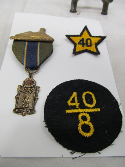 lot 153 image: Old Vintage National GuardMilitary Patches & Ribbon
