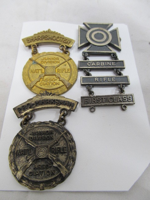 lot 154 image: Old Vintage MarksmanShooting Medals