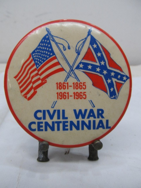 lot 159 image: Large Vintage Civil War Centennial Button