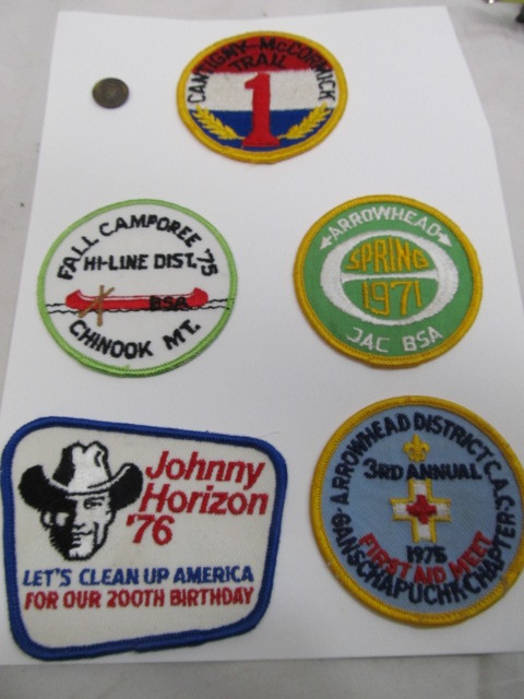 lot 160 image: Vintage etc Boy Scout Patches