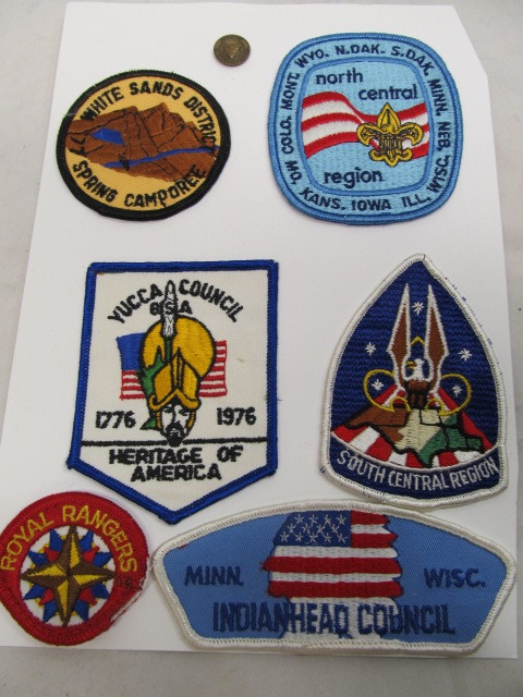 lot 161 image: Vintage etc Boy Scout Patches