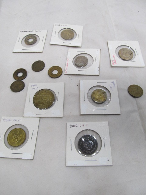 lot 166 image: Vintage Carnival Game Tokens