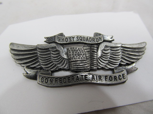 lot 172 image: Large Confederate Air Force Ghost Squadron Pin