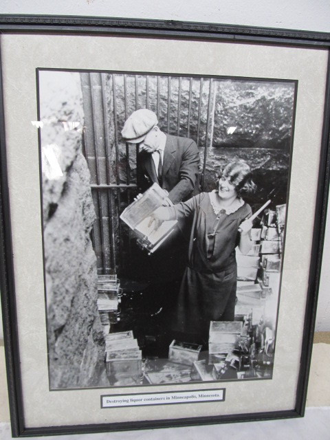 lot 187 image: Large Framed Prohibition Photo Print