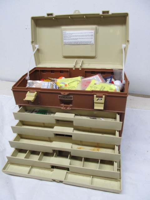 lot 199 image: Large PLANO Tackle Box wTackle