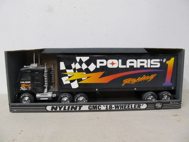 lot 209 image: Large 20 Vintage NYLINT Steel Toy Semi Truck - NEW IN BOX