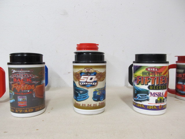lot 246 image: Collection of BACK TO THE 50s Lidded Travel Mugs