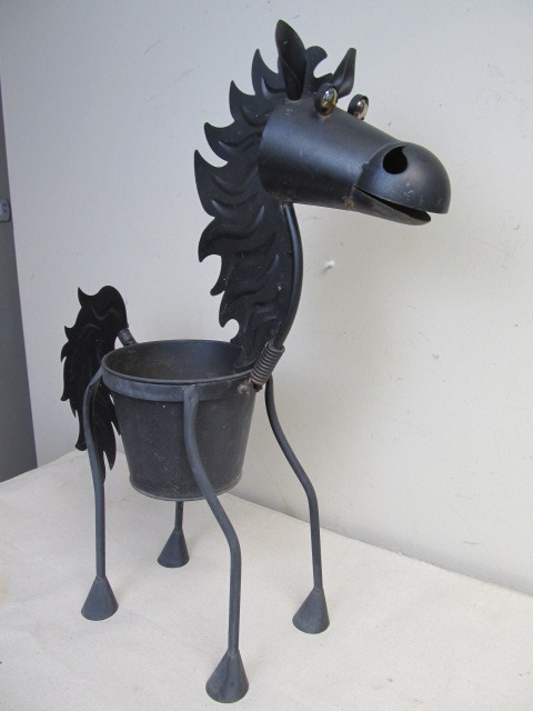 lot 181 image: Metal Horse Planter