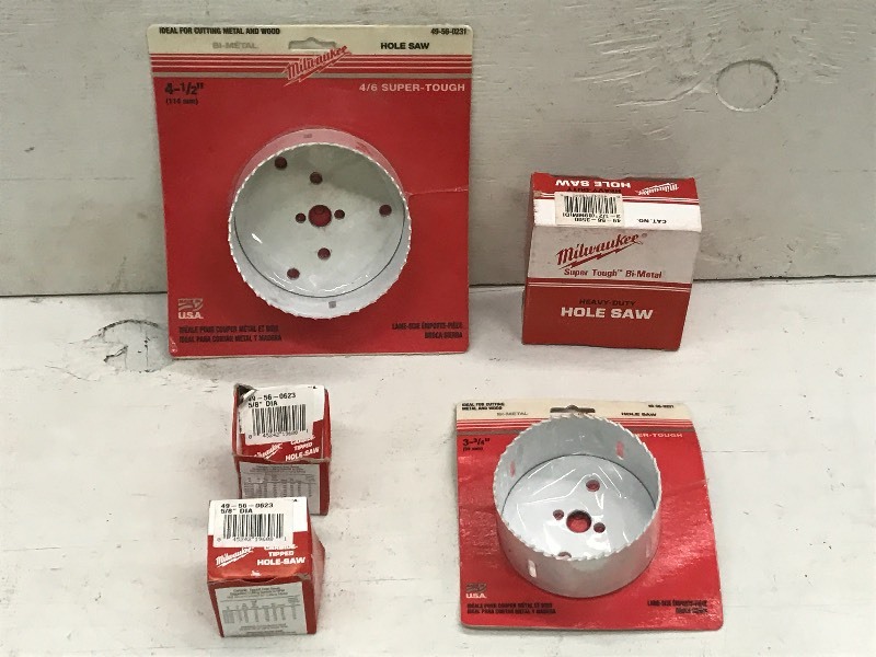 Lot Of Milwaukee Hole-Saw Bits