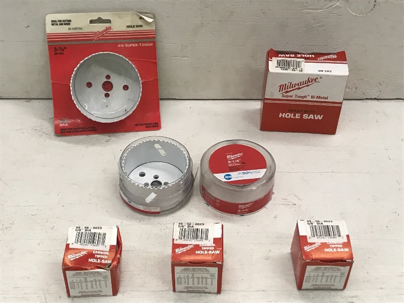 Lot Of Milwaukee Hole-Saw Bits
