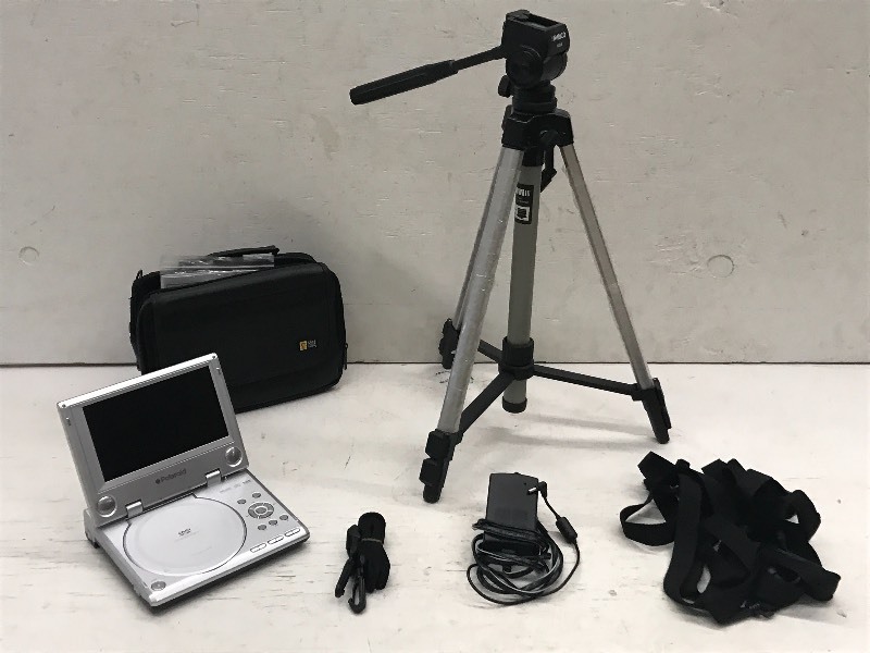 (1) Tri-Pod & (1) DVD Player