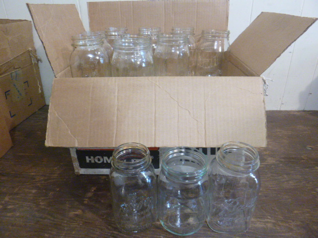lot 80 image: Quart Size Canning Jars