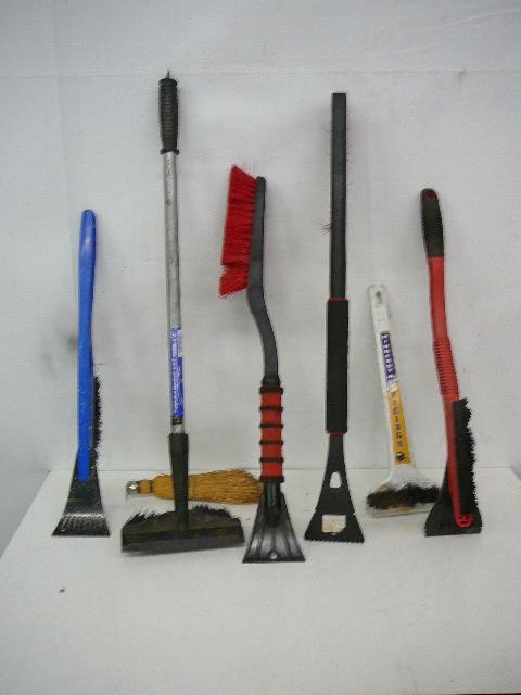 Lot of Ice Scrappers & Brushes