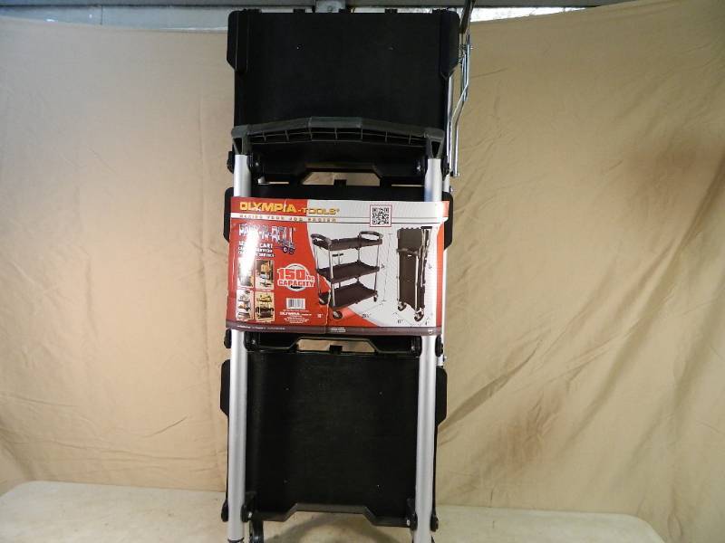 lot 3 image: New Olympia Pack-N-Roll 3 Tier Folding Cart