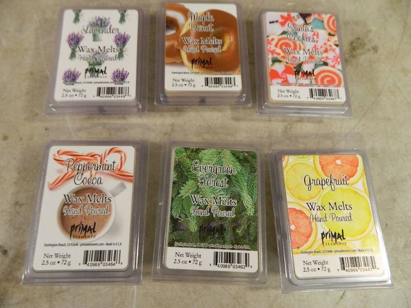lot 8 image: 6 New Primal Elements Wax Melts