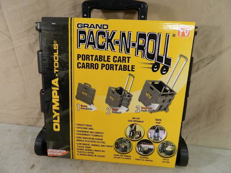 lot 33 image: New Olympia Pack-N-Roll Portable Cart