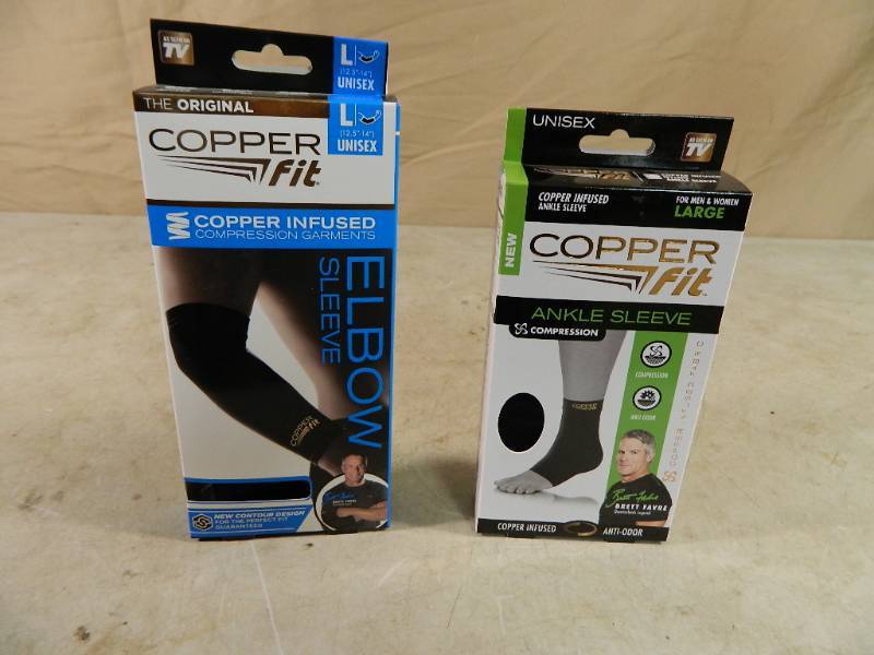 lot 40 image: 2 New Copper Fit Sleeves