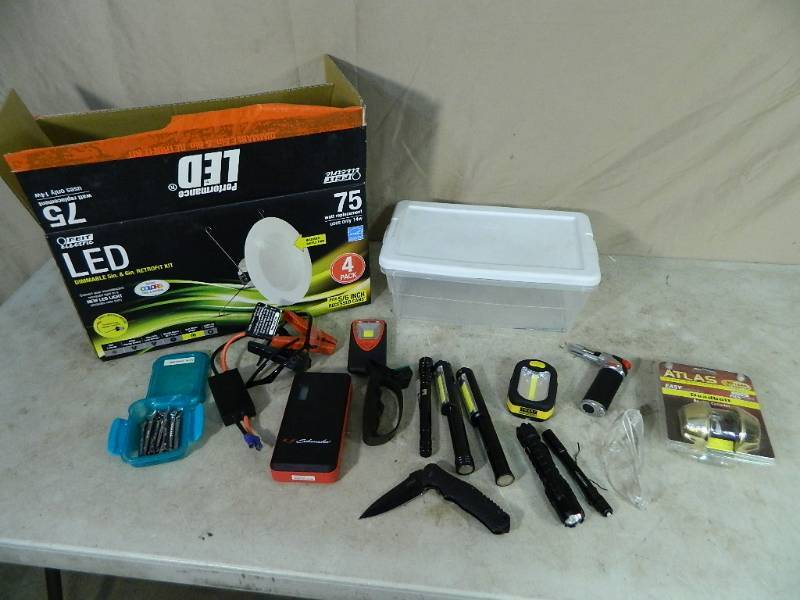lot 88 image: LED Recessed Lights, Flash Lights, and More