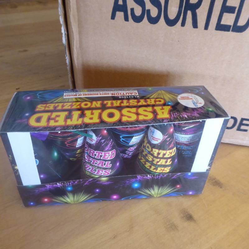 Lot of 48 Six Packs Assorted Crystal Nozzles Fireworks