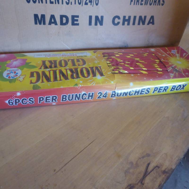 Lot of 16 Boxes Morning Glory Fireworks 24 Bunches Per Box