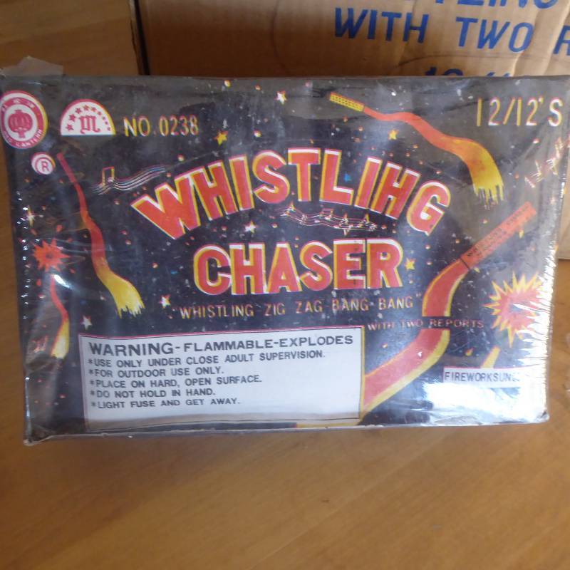 Lot of 5 Boxes of 12 packs of 12 Whistling Cruiser Fireworks