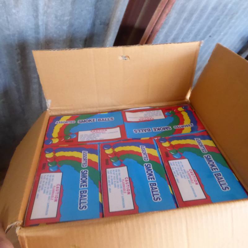 Lot of 20 Boxes with Six 12 packs of Assorted Smoke Balls