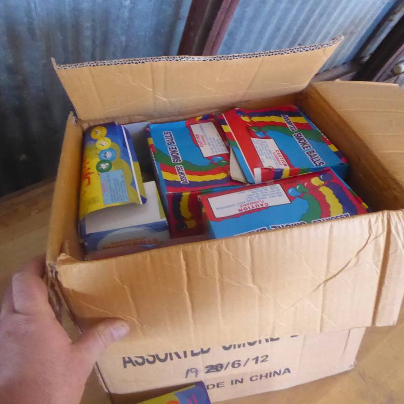 Lot of 19 Boxes with Six 12 packs of Assorted Smoke Balls