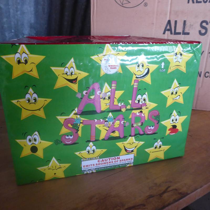 Lot of 4 All Stars Fountain Box Fireworks