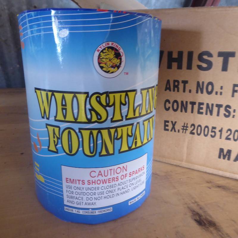 Lot of 11 Whistling Fountain Fireworks